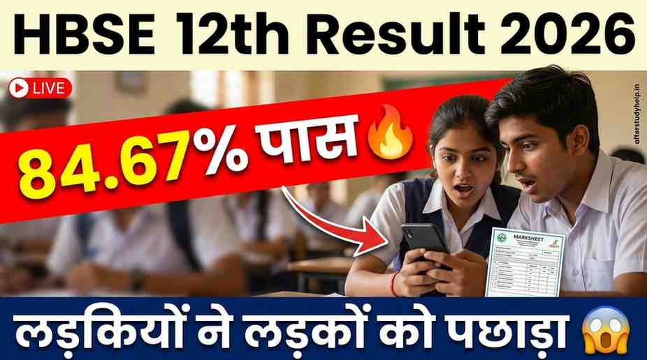 HBSE 12th Result 2026 Check Online